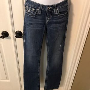 True Religion boot cut size 26 jeans w/rhinestones